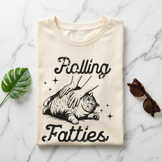 Rolling Fatties Cat T-shirt