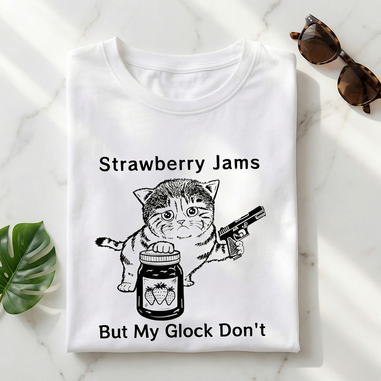 Strawberry Jam Cat T-shirt