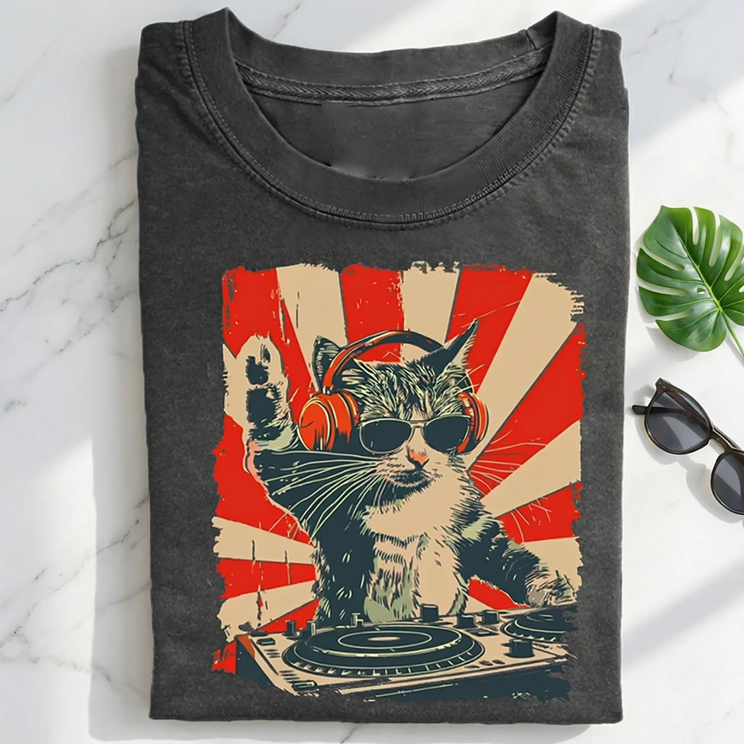 Cool DJ Cat T-shirt