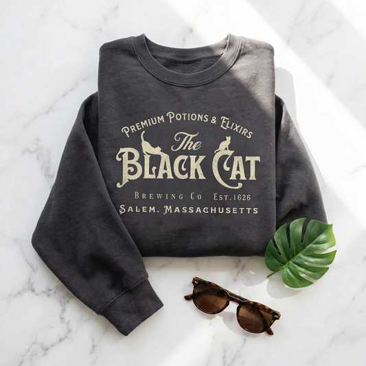 Vintage Salem Black Cat Sweatshirt