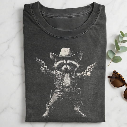 Cowboy Raccoon T-shirt