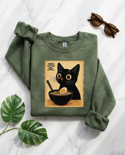 Ramen Cat Sweatshirt