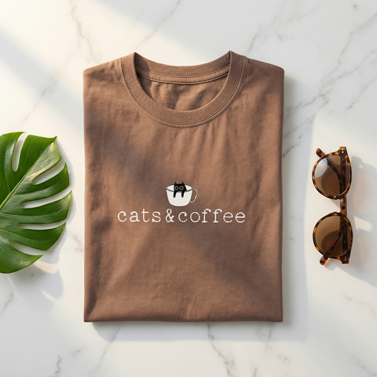 Cats And Coffee T-shirt