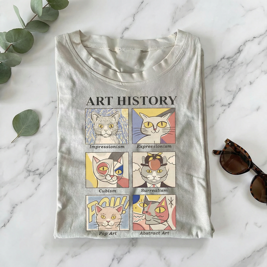 Cat Art History T-shirt