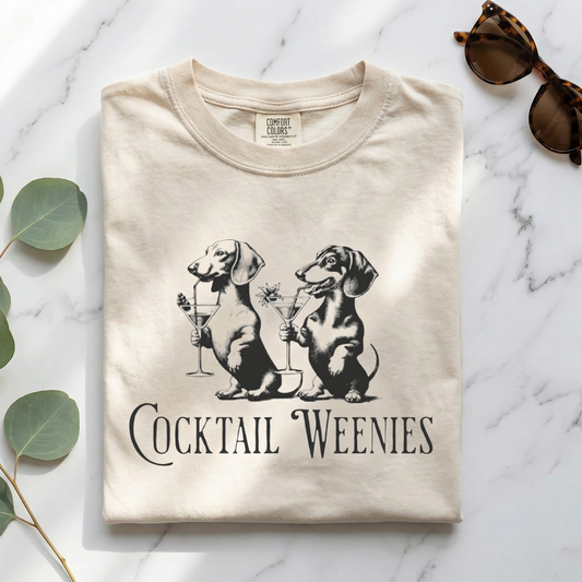 Cocktail Weenies Dachshund Funny T-shirt