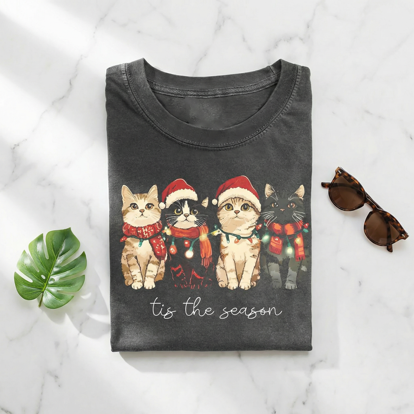 Cat Christmas T-shirt