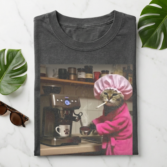 Funny cat Coffee T-shirt
