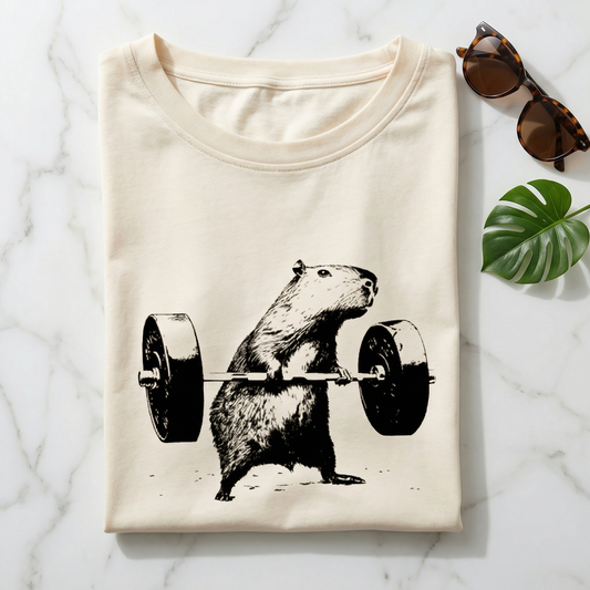 Capybara Fitness Funny T-shirt