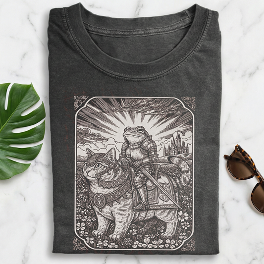 Funny Frog and Cat T-shirt