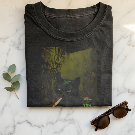 Funny Cat Smoking T-shirt
